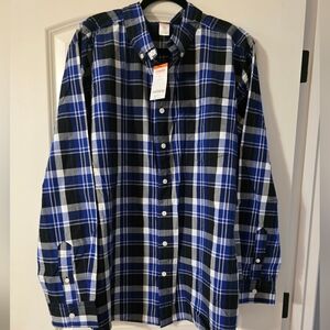 Gymboree Blue and Black Casual Button Down Shirt